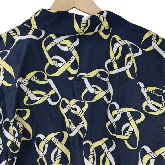 Liz Claiborne Knot Button Front Shirt Size 1X Plus Roll Tab Sleeve Career Preppy - Picture 9 of 11